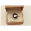 Image 1 : Exceptionally large 28.26 carats round 'Black' Diamond set in a