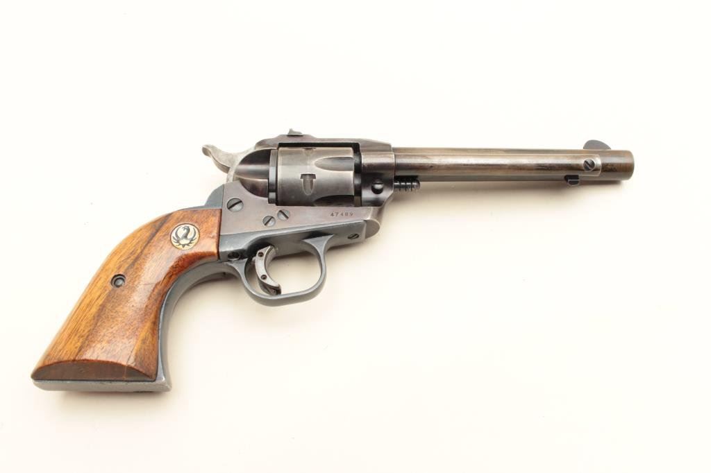 Ruger Single Six Model single action revolver, flat loading gate,