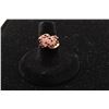 Image 1 : One ladies ruby and diamond cluster ring made in 14k