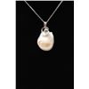 Image 2 : One very fine natural south sea pearl pendant measuring 29x16x11