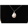 Image 3 : One very fine natural south sea pearl pendant measuring 29x16x11