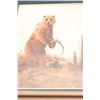 Image 2 : Original oil painting of brown bear on Kill signed lower