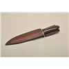 Image 2 : Jacobs custom marked clip point 19th century style bowie w/scabbard