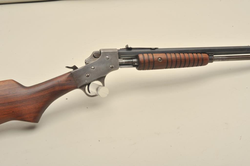 Stevens Visible Loader .22 caliber pump action rifle with octagon