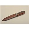 Image 3 : Excellent made R.S. Giles spear point belt knife with stag