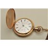 Rockford Watch Co. Hunting case pocket watch, gold filled, woven