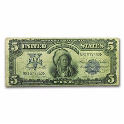 1899 $5.00 Silver Certificate Chief VF