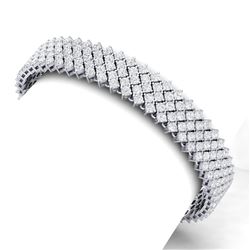 20 CTW Certified VS/SI Diamond Bracelet 18K White Gold - REF-872Y8N - 40049