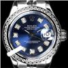 Image 1 : Rolex Ladies Stainless Steel, Diamond Dial & Diamond Bezel, Saph Crystal - REF-355H6W