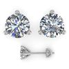 Image 2 : 1.50 CTW Certified VS/SI Diamond Stud Earrings 14K White Gold - REF-290M2F - 38314