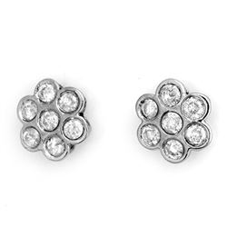 1.80 CTW Certified VS/SI Diamond Earrings 18K White Gold - REF-132H8W - 11278