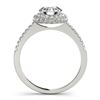 Image 2 : 1.6 CTW Certified VS/SI Diamond Solitaire Halo Ring 18K White Gold - REF-389M3F - 26485