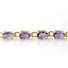 Image 2 : 5.0 CTW Tanzanite Bracelet 10K Yellow Gold - REF-52T9X - 13455