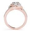 Image 2 : 1.9 CTW Certified VS/SI Diamond Solitaire Halo Ring 18K Rose Gold - REF-424Y2N - 26998