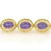 Image 2 : 18.0 CTW Tanzanite Bracelet 10K Yellow Gold - REF-121M8F - 11329