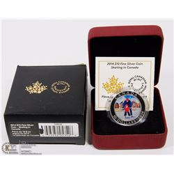 RCM 2014 -$10 SILVER COIN SKATING IN CANADA