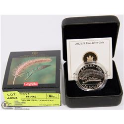 RCM 2012- $10 SILVER CANADIAN GEOGRAPHIC