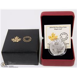 2014 CANADIAN $10 FINE SILVER MAPLE LEAF COIN