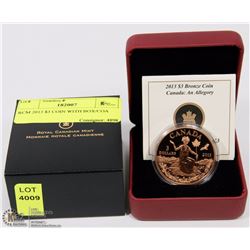 RCM 2013 $3 COIN WITH BOX/COA