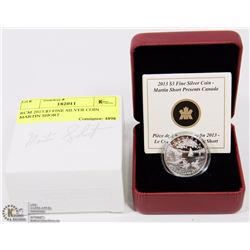 RCM 2013 $3 FINE SILVER COIN MARTIN SHORT