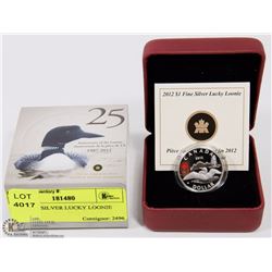 RCM 2012 SILVER LUCKY LOONIE
