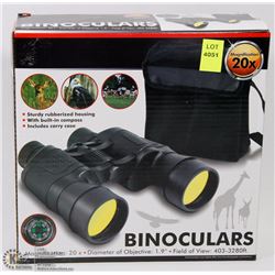 NEW 20X BINOCULARS WITH CARRY CASE