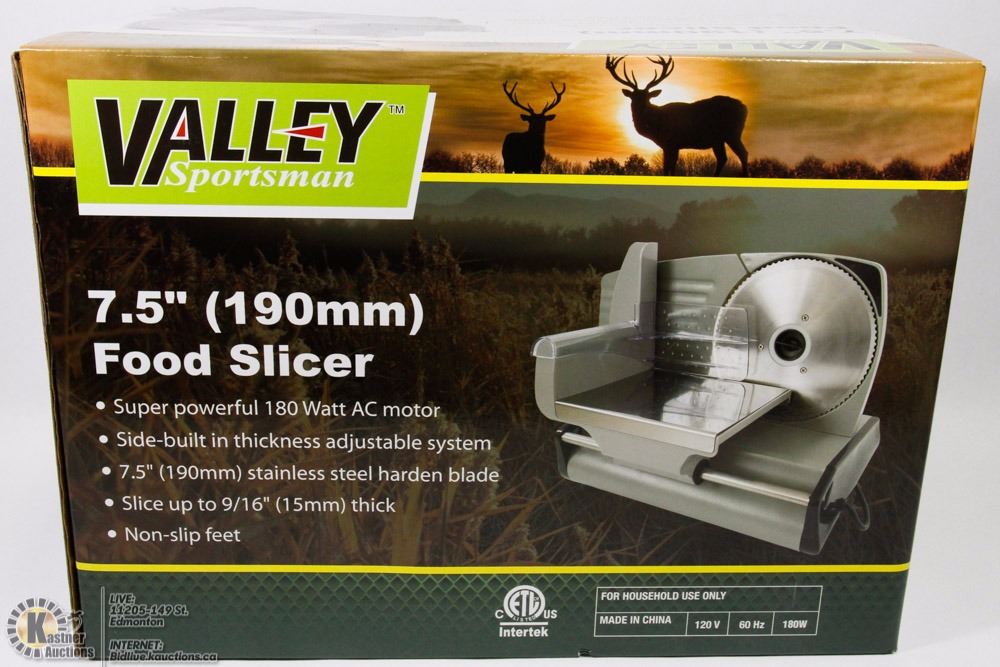NEW VALLEY SPORTSMAN 7.5" FOOD SLICER