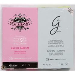 LOT OF 2 OUR VERSION OF JUICY COUTURE & ACQUA