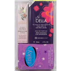 LOT OF 3 OUR VERSION OF "RISKY, ED HARDY LOVE &