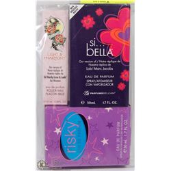 LOT OF 3 OUR VERSION OF "RISKY, ED HARDY LOVE &