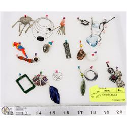 LOT OF VARIOUS NECKLACE PENDANTS