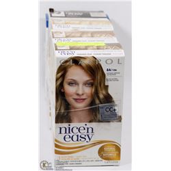 4 MIXED HAIR COLOR #8A,9A,10,5N & 1 LOREAL PERM