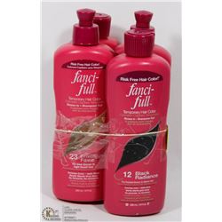 LOT OF 4 FANCI-FULL TEMPORARY HAIR COLOR, MIXED