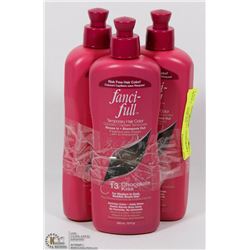 LOT OF 3 FANCI-FULL TEMPORARY HAIR COLOR, #13