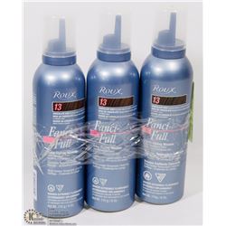 LOT OF 3 ROUX FANCI-FULL COLOR STYLING MOUSSE