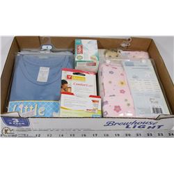 FLAT OF NEW ASSORTED BABY ITEMS