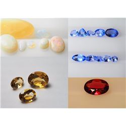 #1-OPAL,CITRINE,TANZANITE, GARNET (OCTOBER,