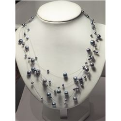 #4-STERLING SILVER FRESH WATER PEACOCK PEARL