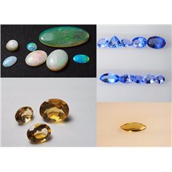 #7-OPAL,CITRINE,TANZANITE, RARE GARNET