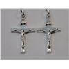 Image 1 : #22-2 STERLING SILVER CRUCIFIX JESUS ON THE CROSS