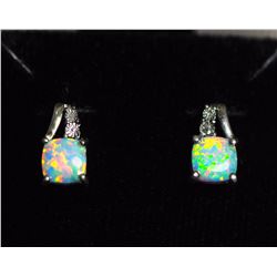 #28-STERLING SILVER NATURAL DIAMOND CREATED