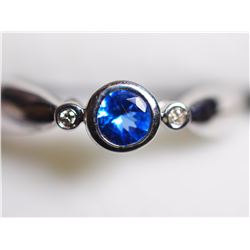 #29-10KT WHITE GOLD NATURAL DIAMOND AND