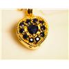 Image 1 : #30-ST.SIL YELLOW GOLD PLATED SAPPHIRE AND RUBY