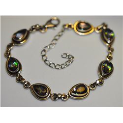 #40-STERLING SILVER CREATED MYSTIC TOPAZ TEAR