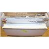 PLASTIC WRAP DISPENSER WITH ROLL OF ALUMINUM FOIL