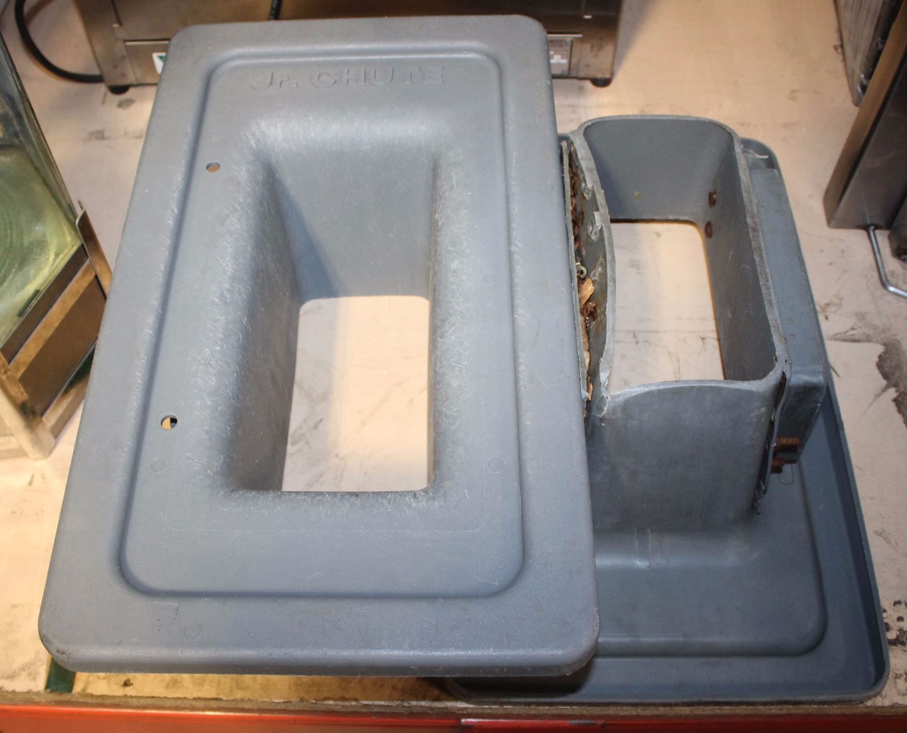 PAIR OF CUTLERY SAVER GARBAGE BIN LIDS