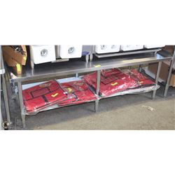 ME#21) 30"X72" S/S EQUIPMENT STAND WITH GALVANIZED