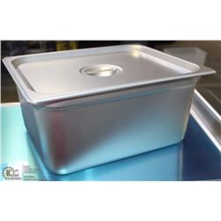 ME#9) S/S FOOD PAN HALF SIZE 6" DEEP