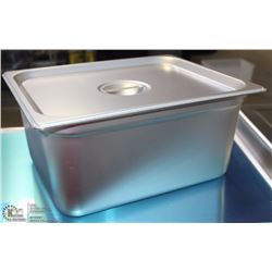 ME#9) S/S FOOD PAN HALF SIZE 6" DEEP