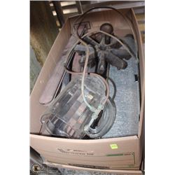 LARGE BOX OF MISC PARTS FOR GAS GRILLS